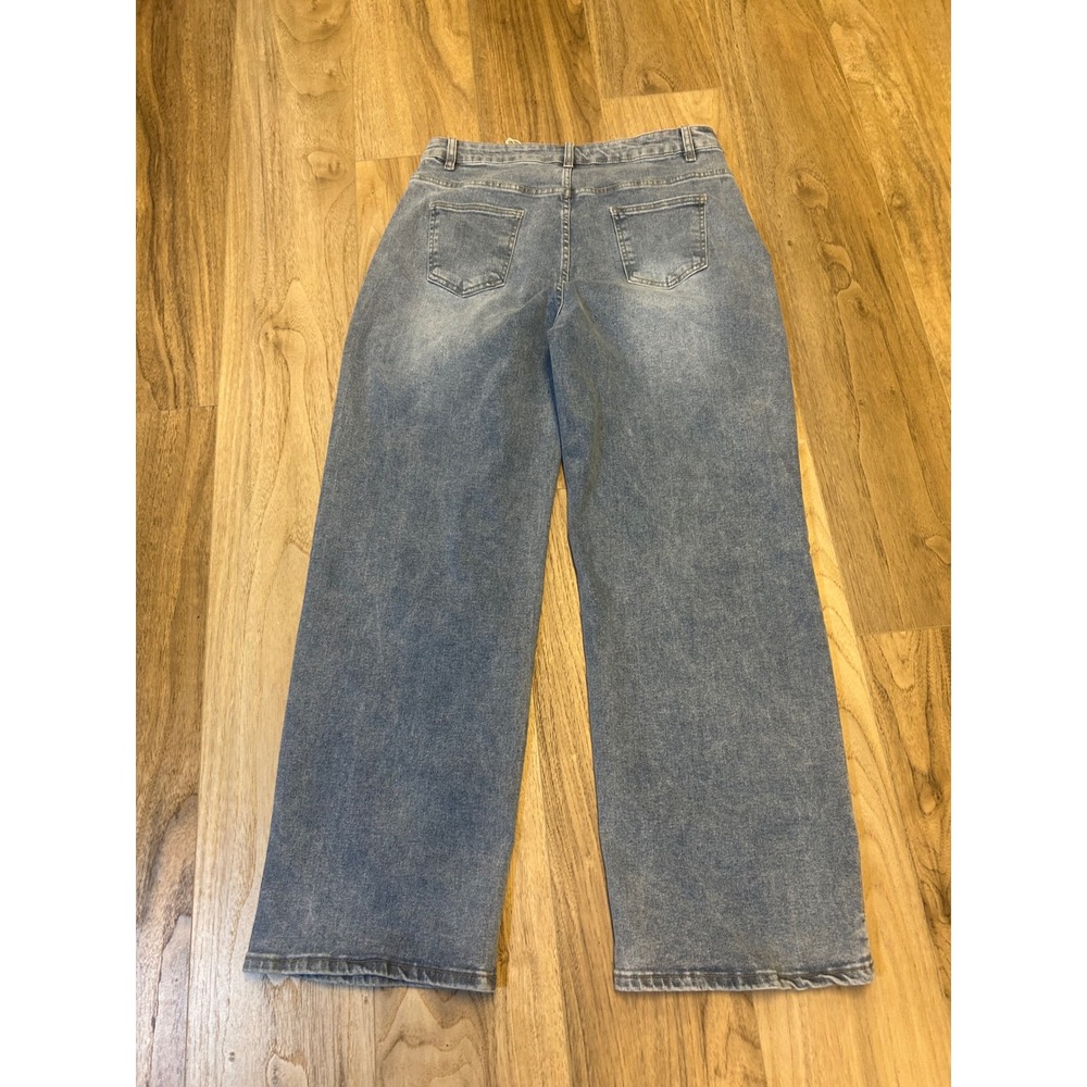 Harley-Davidson Womens Bootcut Jeans Medium Wash Blue Denim Bar & Shield Logo